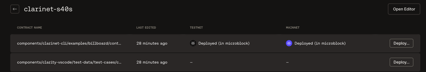 Mainnet deployment