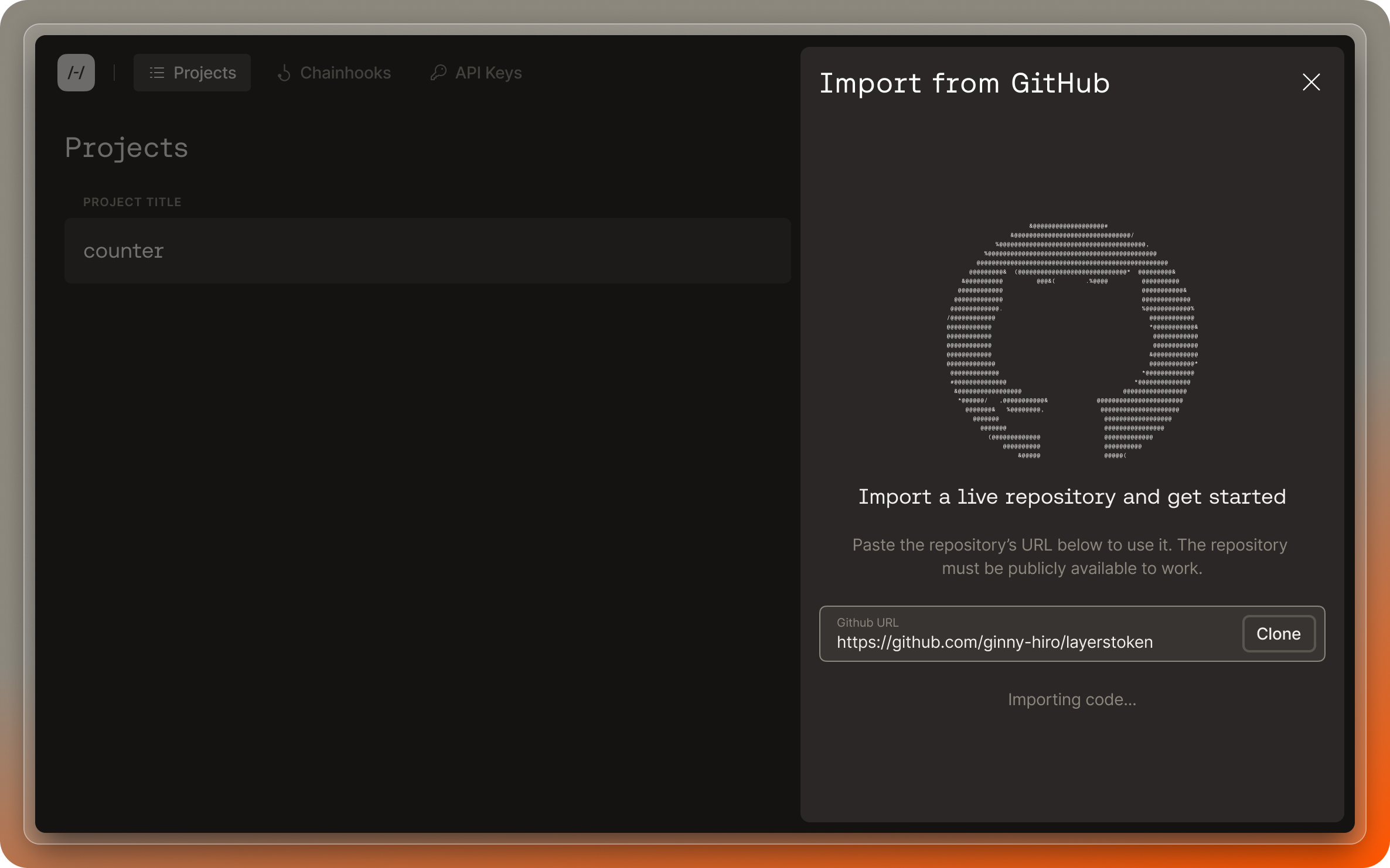 Import from GitHub